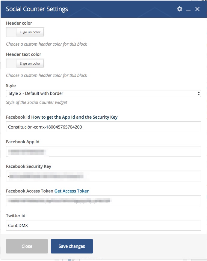 Social Counter issue